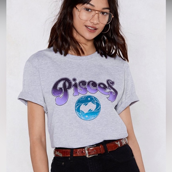 Nasty Gal Pisces Girl Tee - Picture 1 of 5